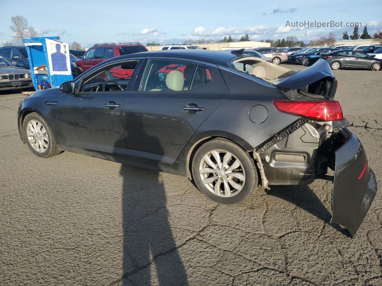 2014 Kia Optima Ex Gray vin: 5XXGN4A74EG312329