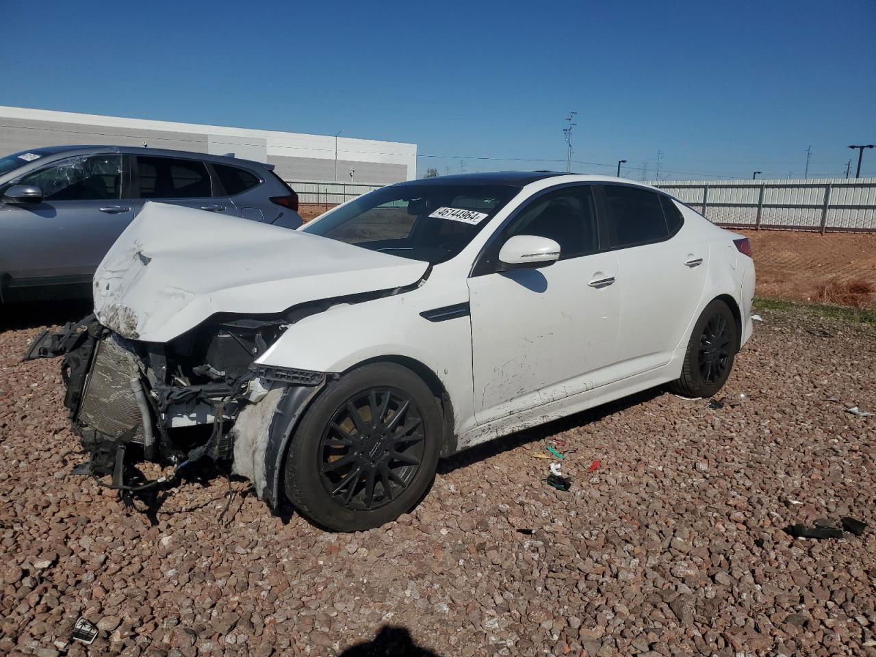 2014 Kia Optima Ex White vin: 5XXGN4A74EG335707