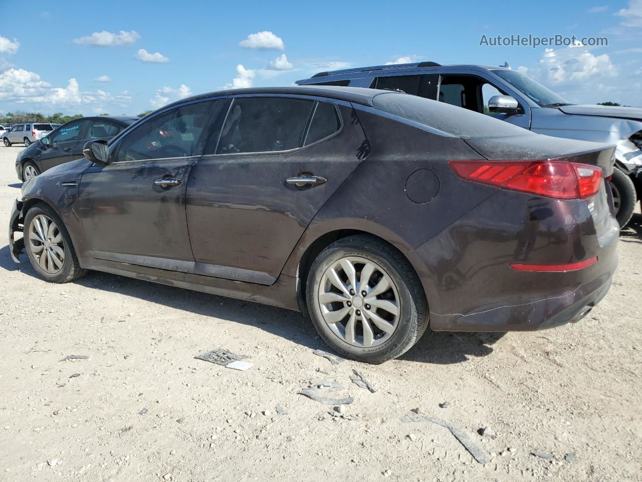 2014 Kia Optima Ex Темно-бордовый vin: 5XXGN4A74EG343967