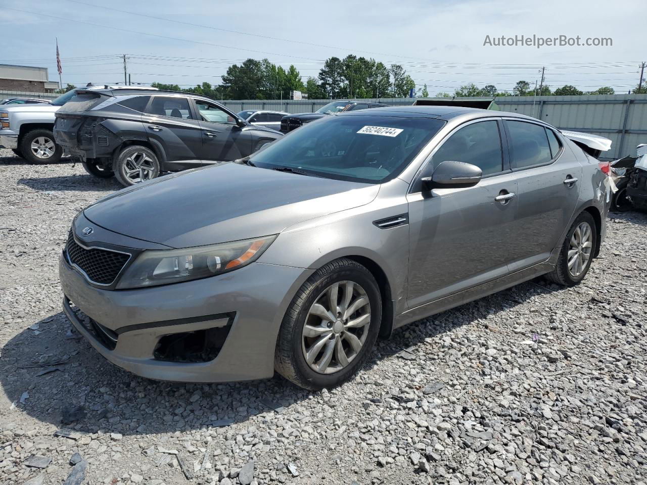 2015 Kia Optima Ex Gray vin: 5XXGN4A74FG383502