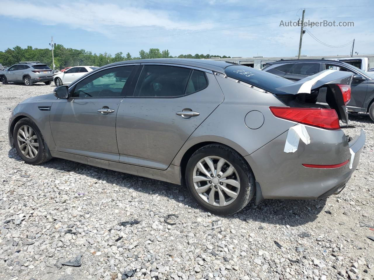 2015 Kia Optima Ex Серый vin: 5XXGN4A74FG383502