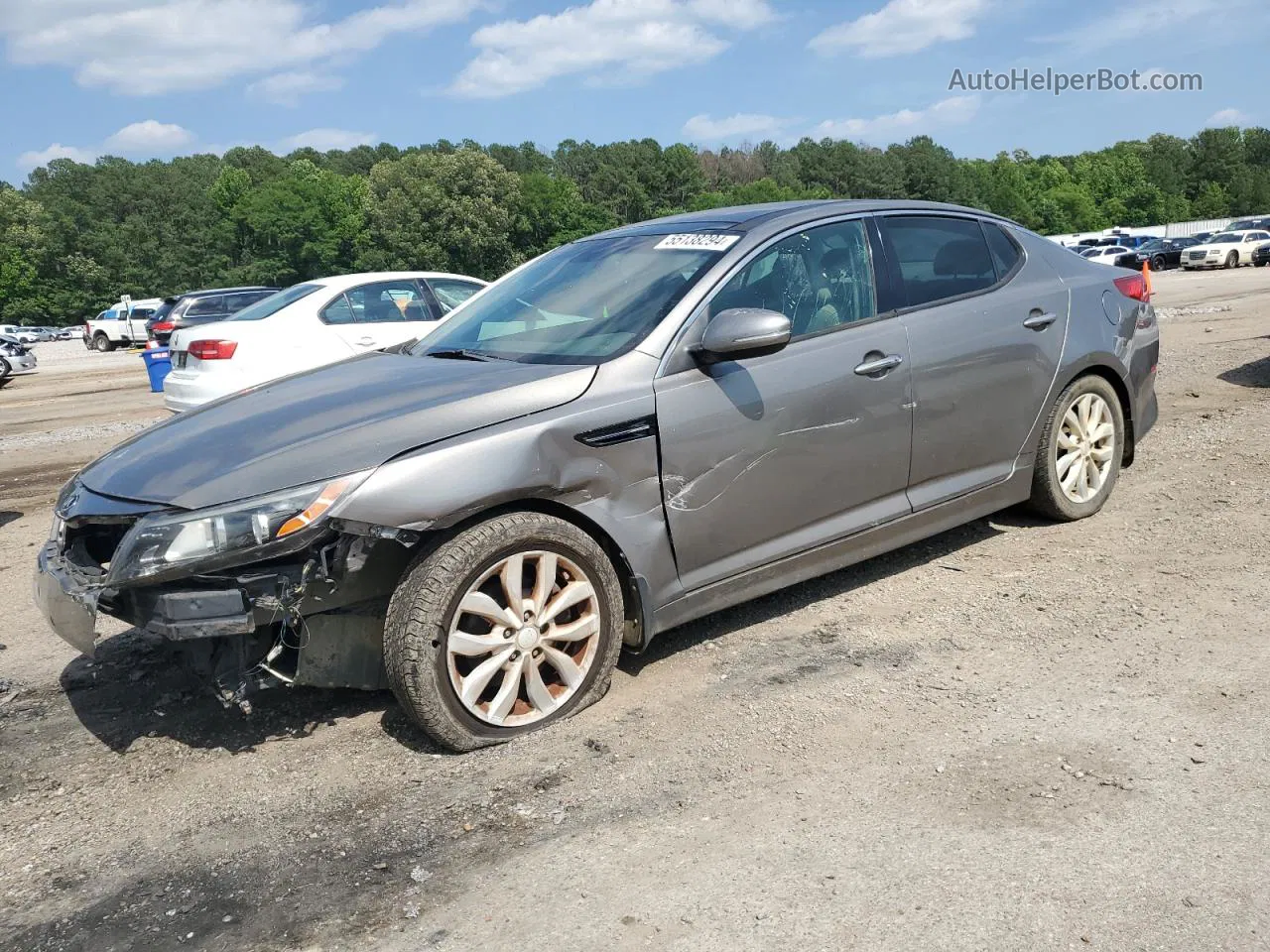 2015 Kia Optima Ex Серебряный vin: 5XXGN4A74FG388960