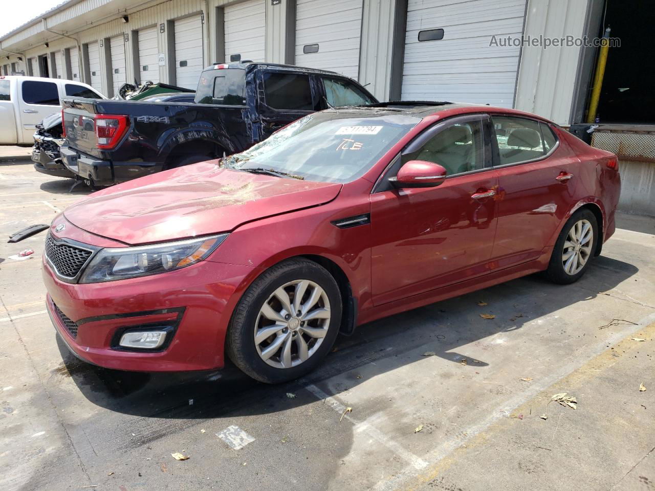 2015 Kia Optima Ex Red vin: 5XXGN4A74FG417258