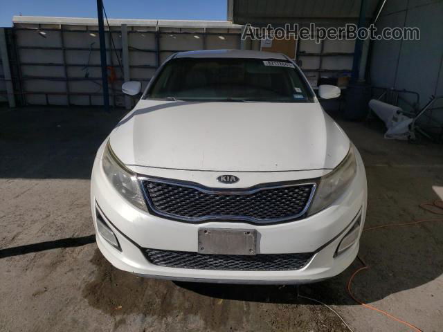 2015 Kia Optima Ex White vin: 5XXGN4A74FG434920