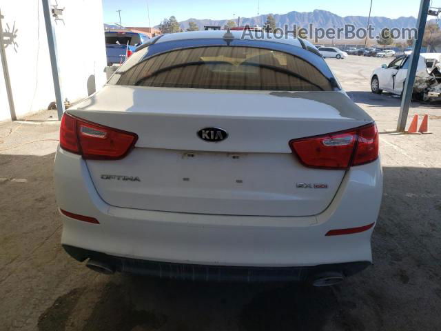 2015 Kia Optima Ex White vin: 5XXGN4A74FG434920