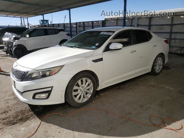 2015 Kia Optima Ex White vin: 5XXGN4A74FG434920