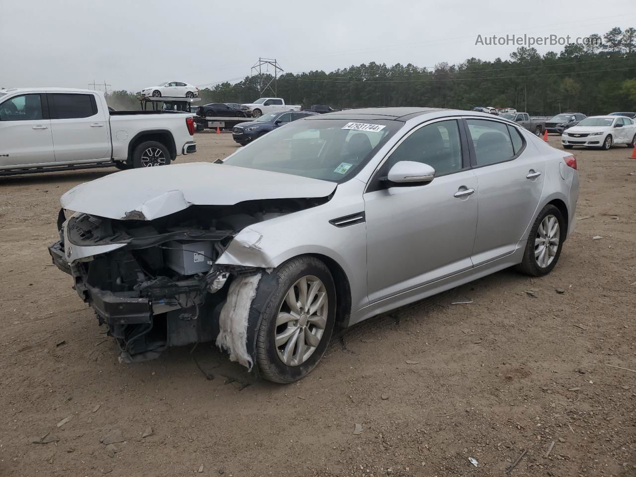 2015 Kia Optima Ex Silver vin: 5XXGN4A74FG517277