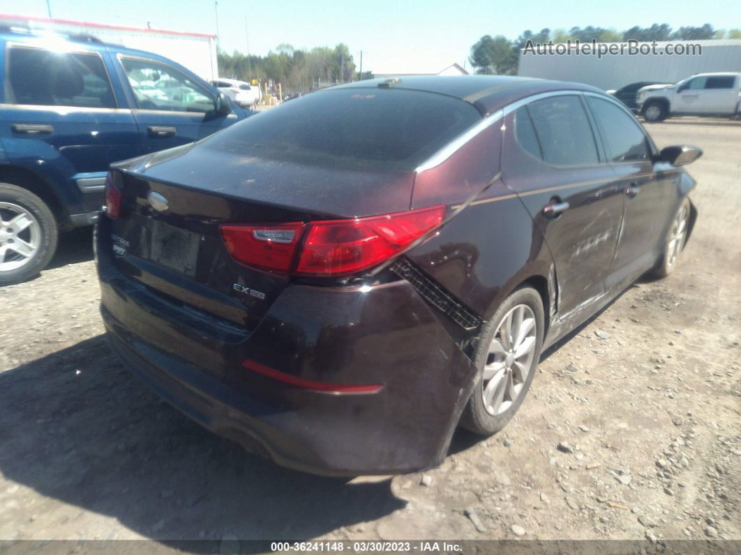 2014 Kia Optima Ex Burgundy vin: 5XXGN4A75EG267790