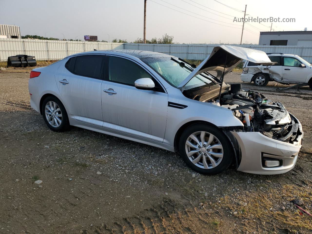 2014 Kia Optima Ex Silver vin: 5XXGN4A75EG273184