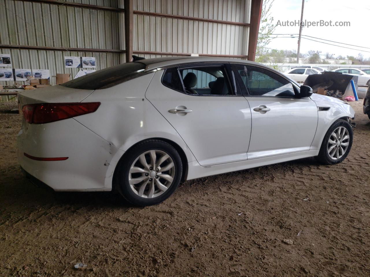 2014 Kia Optima Ex Белый vin: 5XXGN4A75EG302697