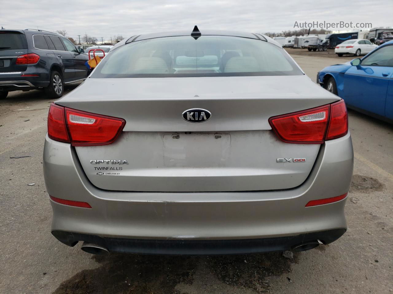 2014 Kia Optima Ex Серый vin: 5XXGN4A75EG307530