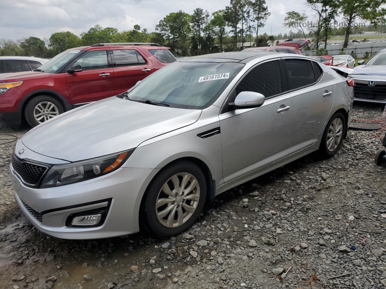 2014 Kia Optima Ex Серебряный vin: 5XXGN4A75EG326112