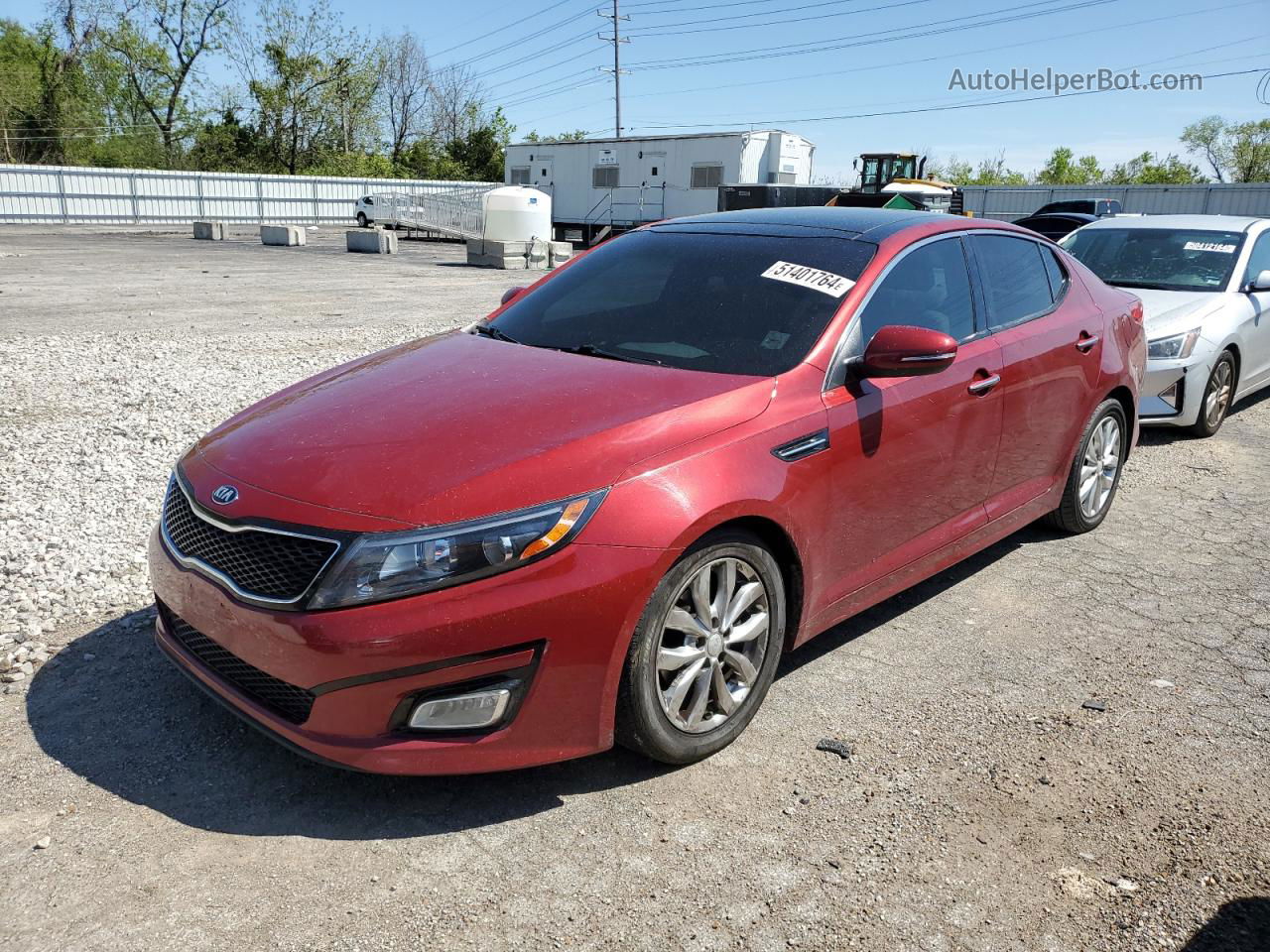 2014 Kia Optima Ex Red vin: 5XXGN4A75EG327812