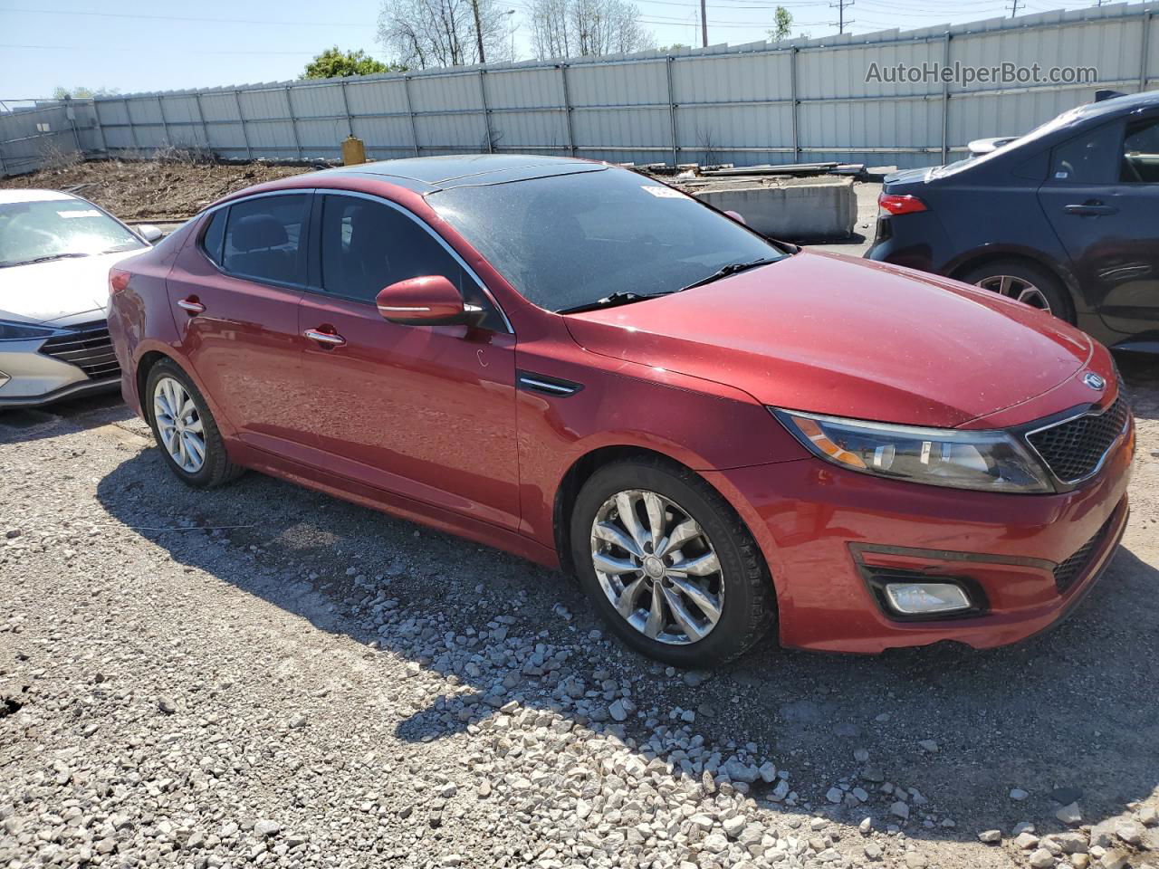 2014 Kia Optima Ex Red vin: 5XXGN4A75EG327812