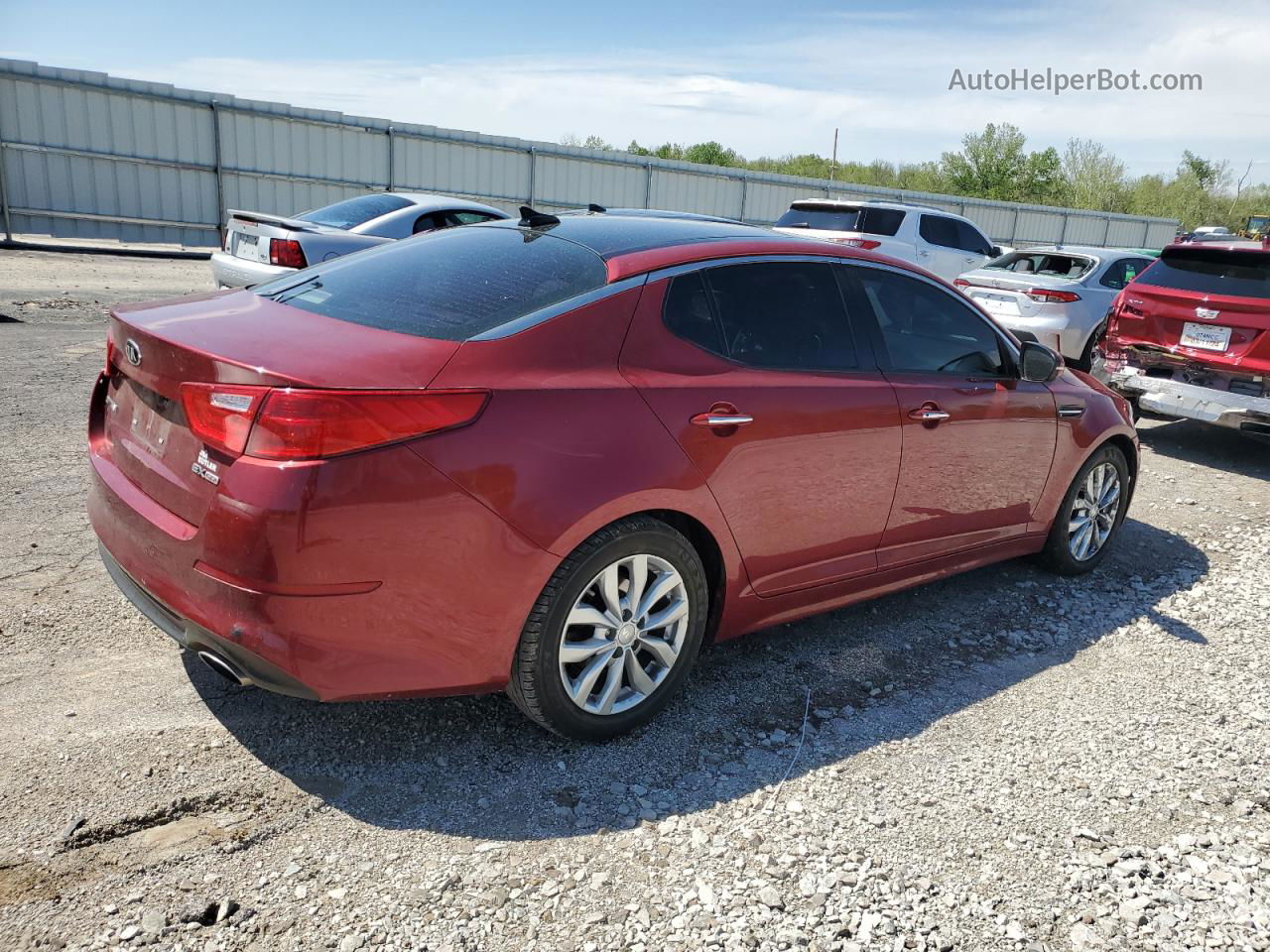 2014 Kia Optima Ex Red vin: 5XXGN4A75EG327812