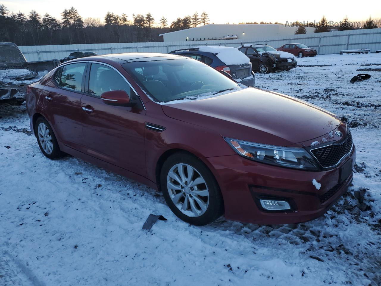 2014 Kia Optima Ex Red vin: 5XXGN4A75EG350846