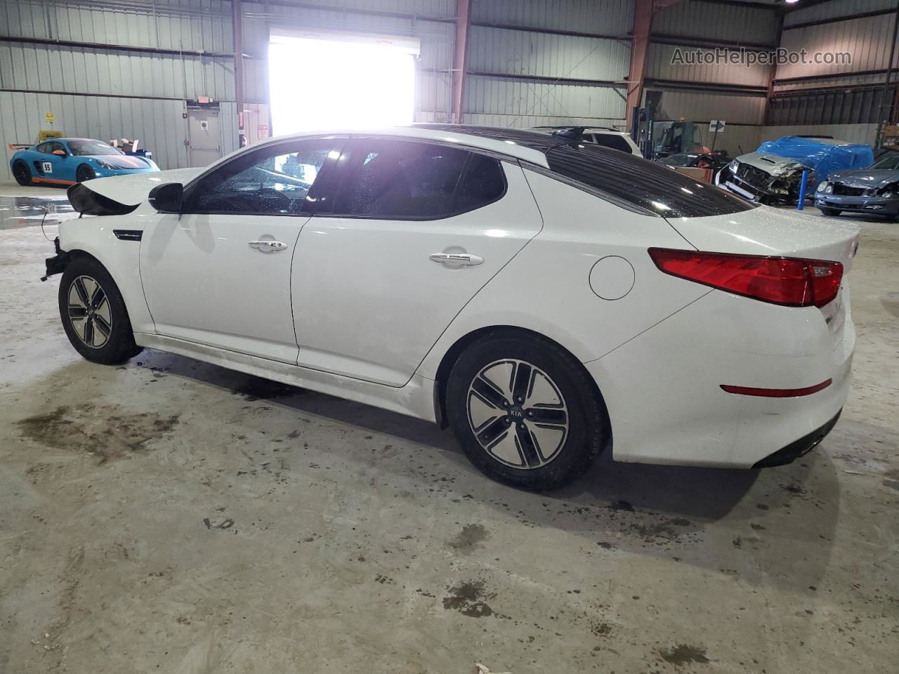 2015 Kia Optima Ex White vin: 5XXGN4A75FG395299