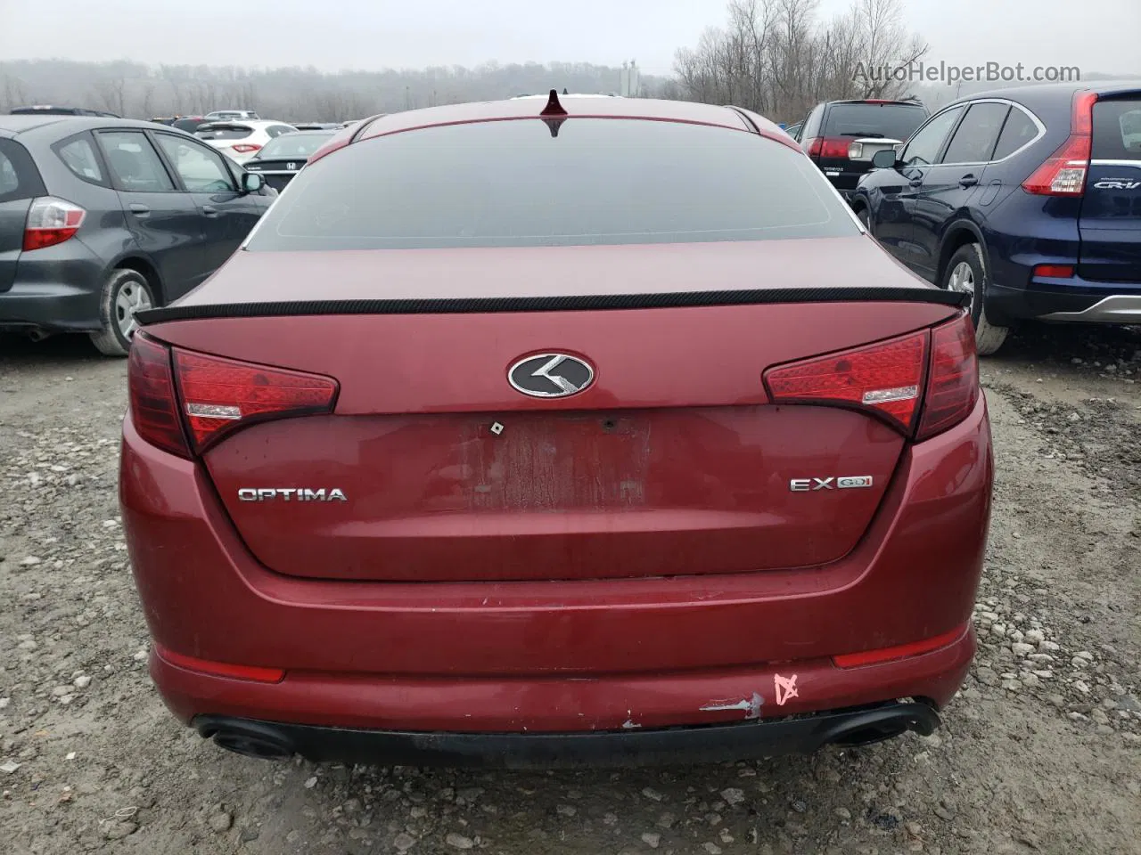 2013 Kia Optima Ex Maroon vin: 5XXGN4A76DG204860