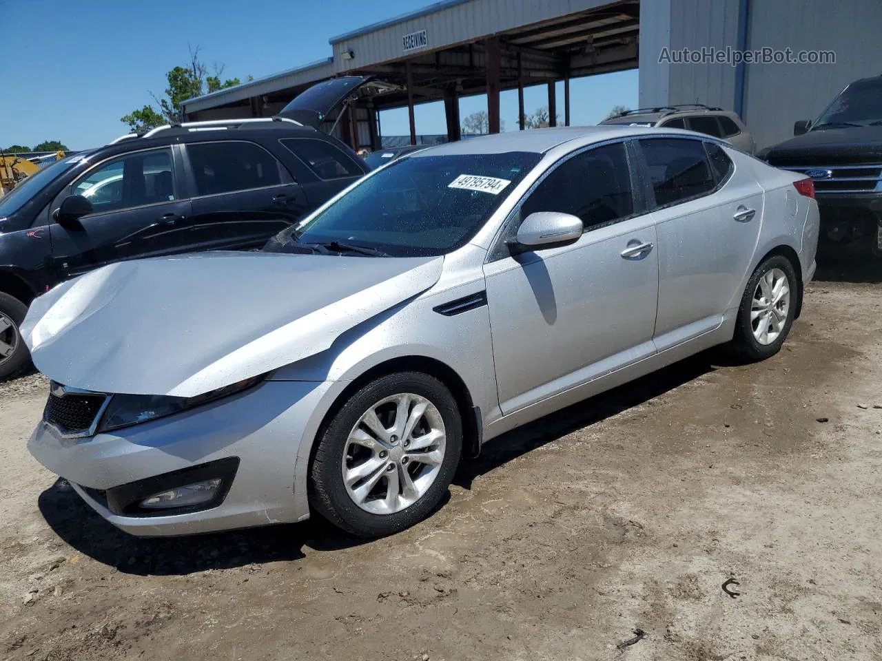 2013 Kia Optima Ex Silver vin: 5XXGN4A76DG239785