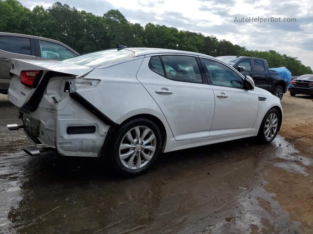 2014 Kia Optima Ex Белый vin: 5XXGN4A76EG269726