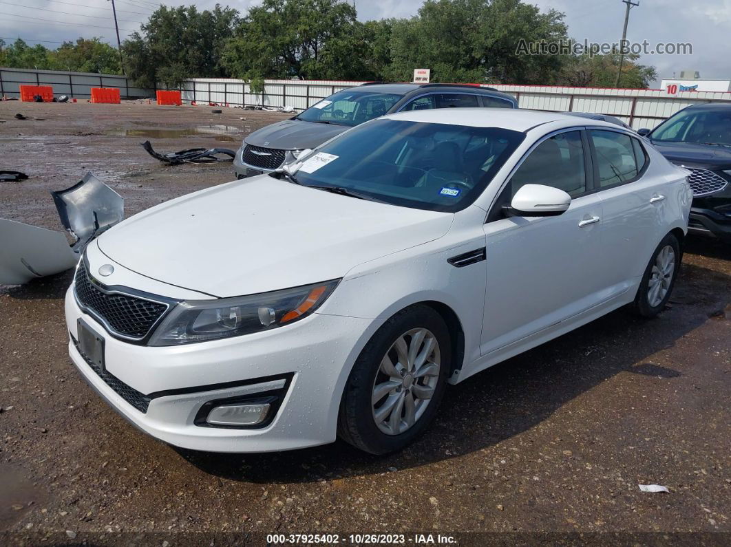 2014 Kia Optima Ex White vin: 5XXGN4A76EG272416