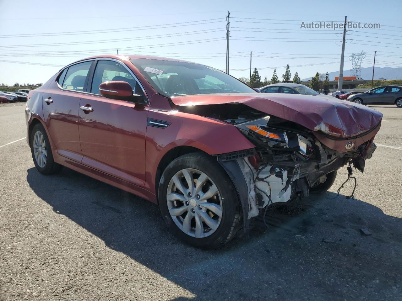 2014 Kia Optima Ex Burgundy vin: 5XXGN4A76EG297283