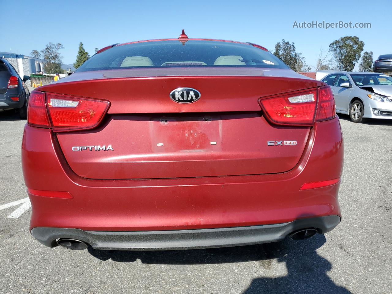 2014 Kia Optima Ex Burgundy vin: 5XXGN4A76EG297283