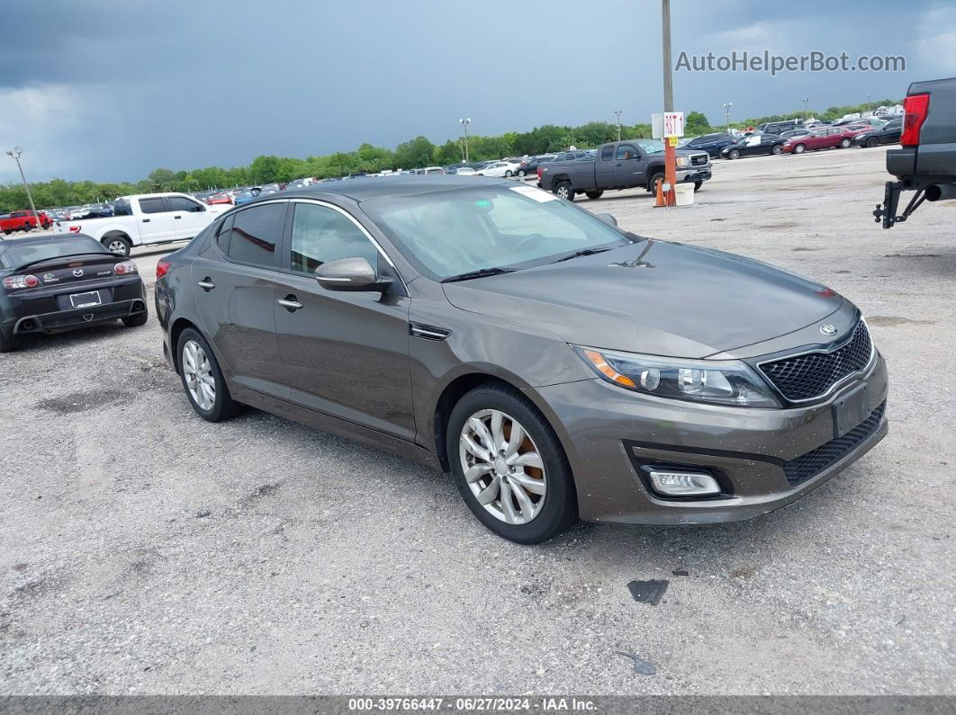 2014 Kia Optima Ex Brown vin: 5XXGN4A76EG336616