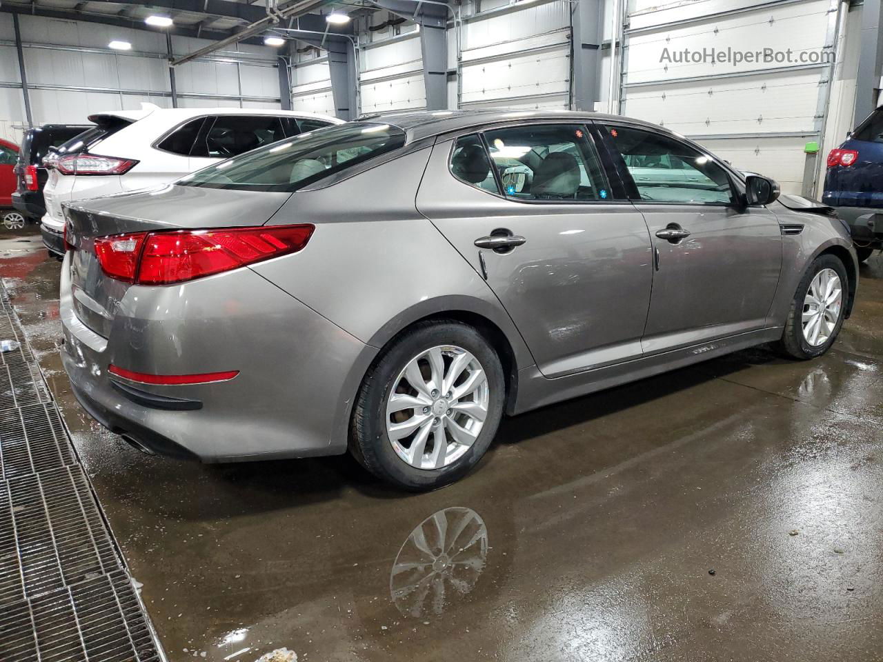 2014 Kia Optima Ex Gray vin: 5XXGN4A76EG340889