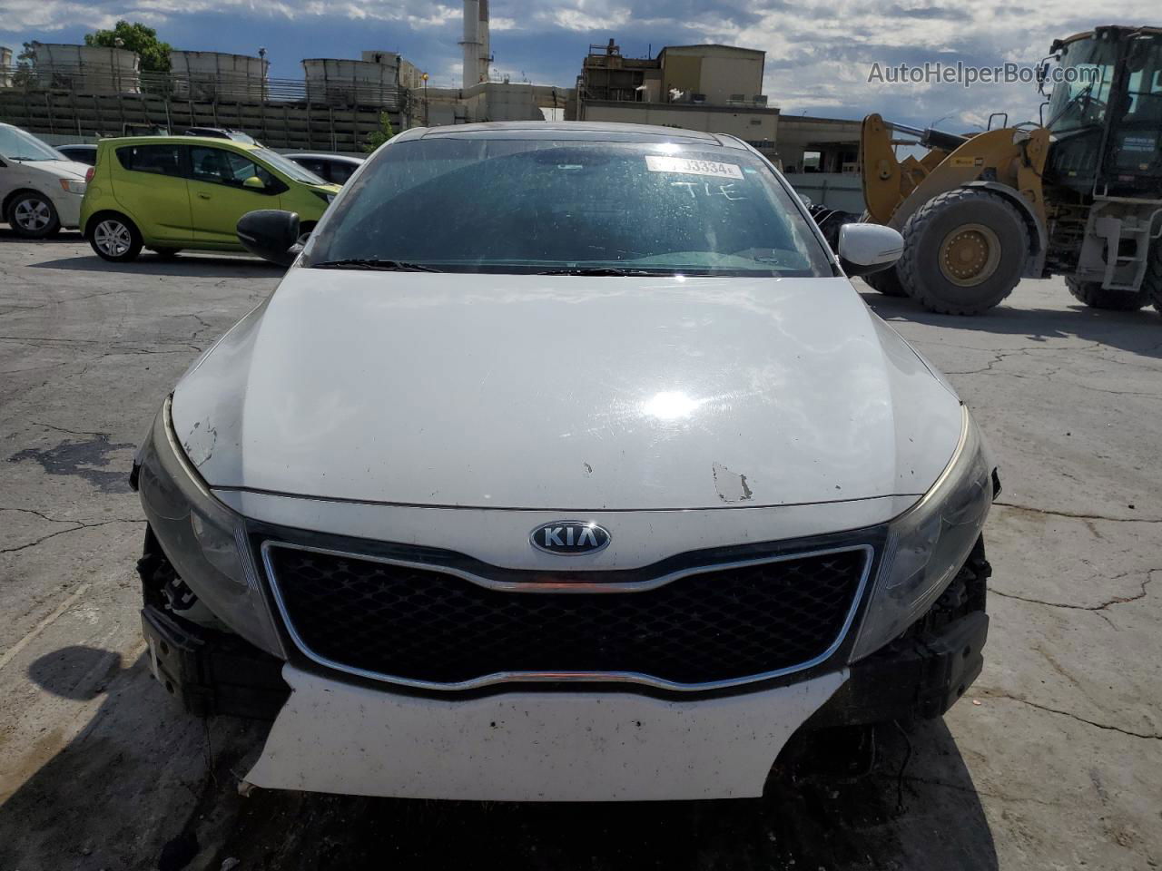 2015 Kia Optima Ex White vin: 5XXGN4A76FG380374