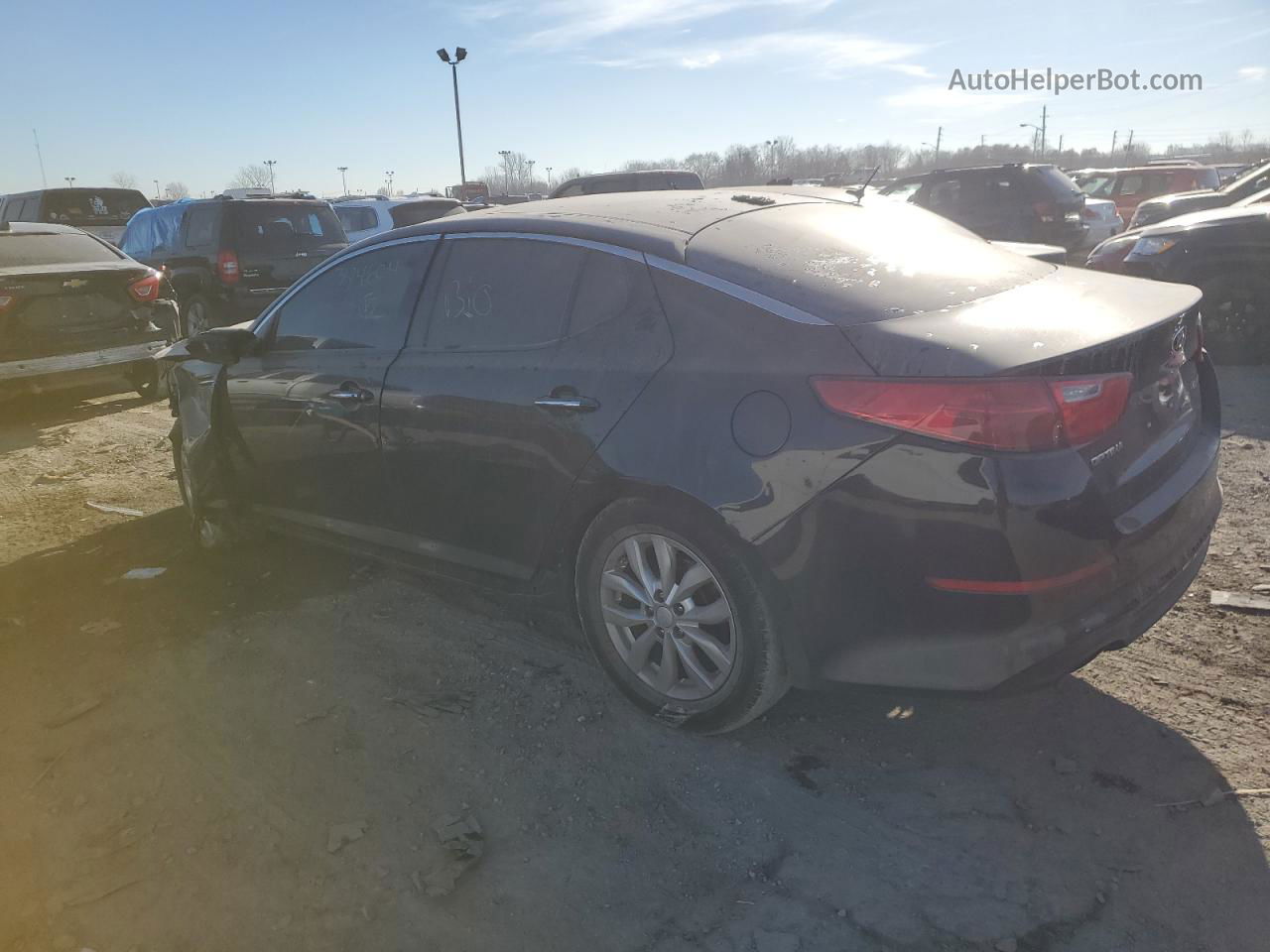 2015 Kia Optima Ex Черный vin: 5XXGN4A76FG384604