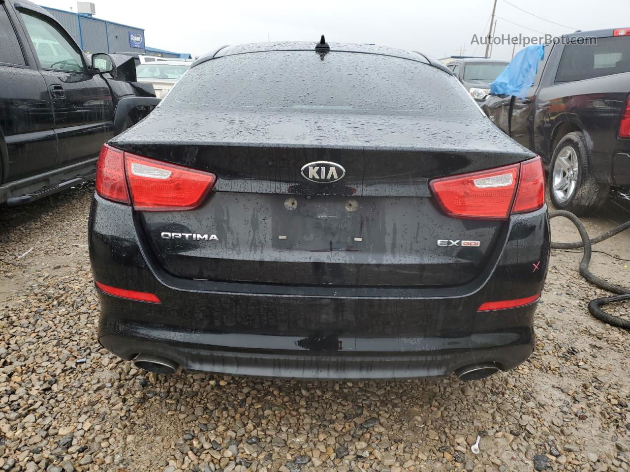 2015 Kia Optima Ex Черный vin: 5XXGN4A76FG517099