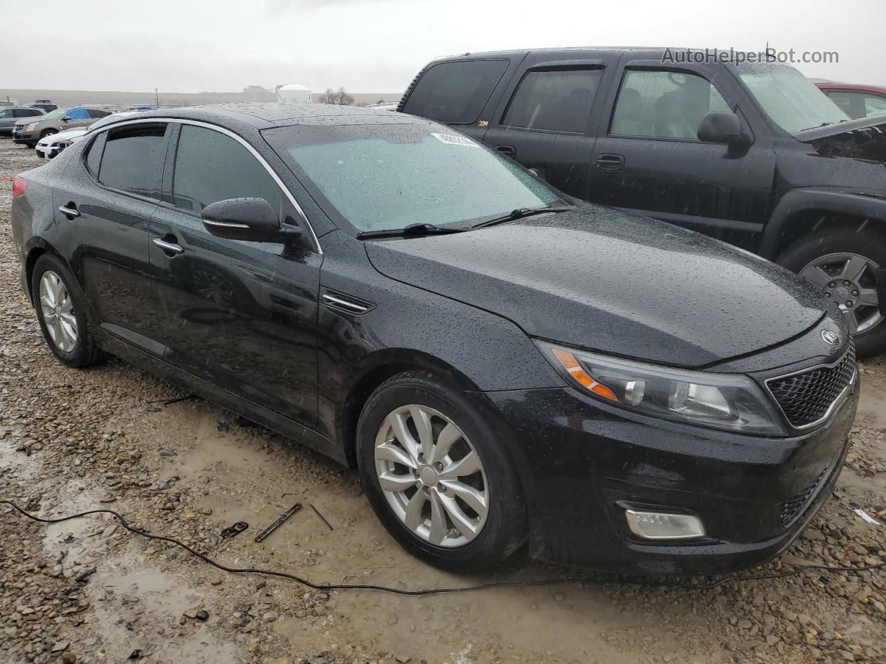 2015 Kia Optima Ex Черный vin: 5XXGN4A76FG517099