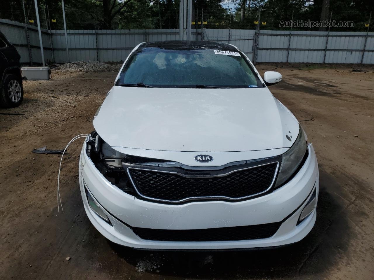 2014 Kia Optima Ex White vin: 5XXGN4A77EG303804