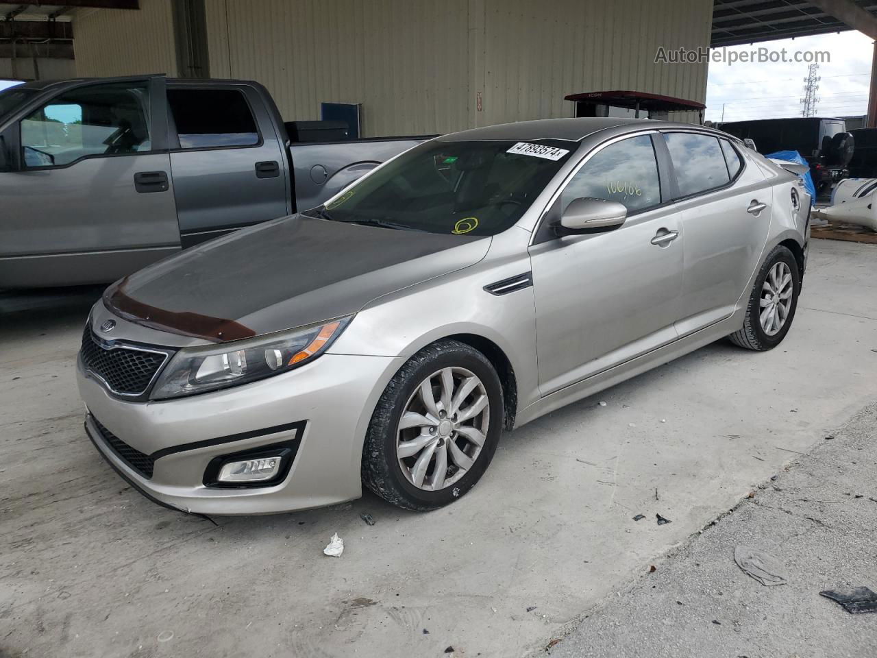 2014 Kia Optima Ex Silver vin: 5XXGN4A77EG322286