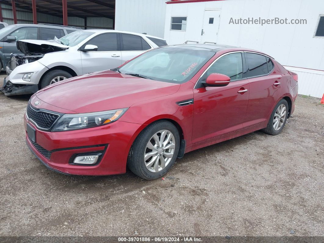 2015 Kia Optima Ex Red vin: 5XXGN4A77FG357444