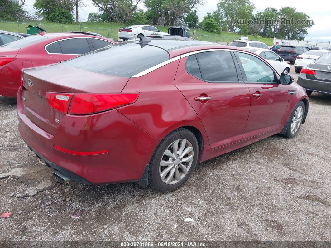 2015 Kia Optima Ex Red vin: 5XXGN4A77FG357444