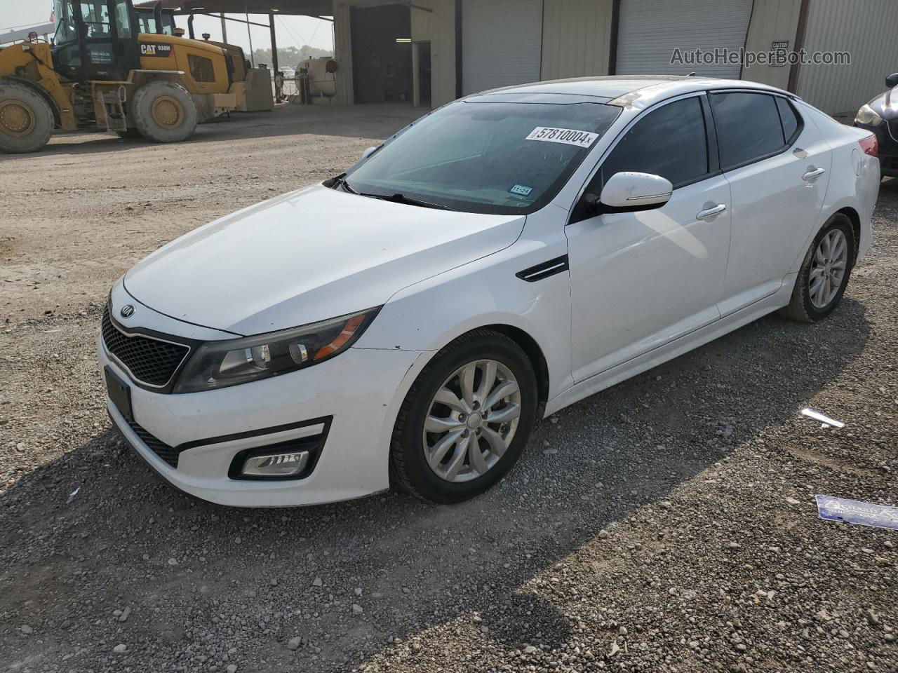 2015 Kia Optima Ex White vin: 5XXGN4A77FG365298