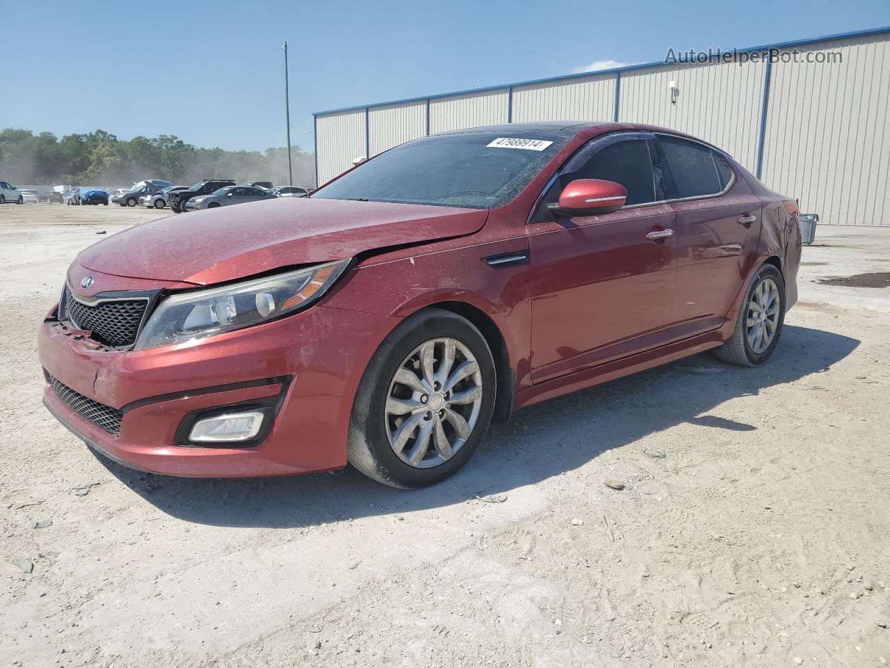 2015 Kia Optima Ex Red vin: 5XXGN4A77FG392288