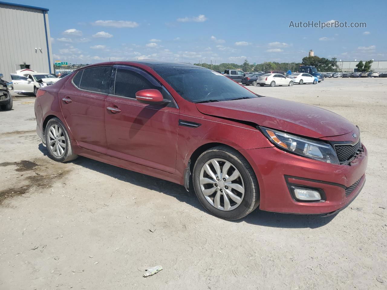 2015 Kia Optima Ex Red vin: 5XXGN4A77FG392288