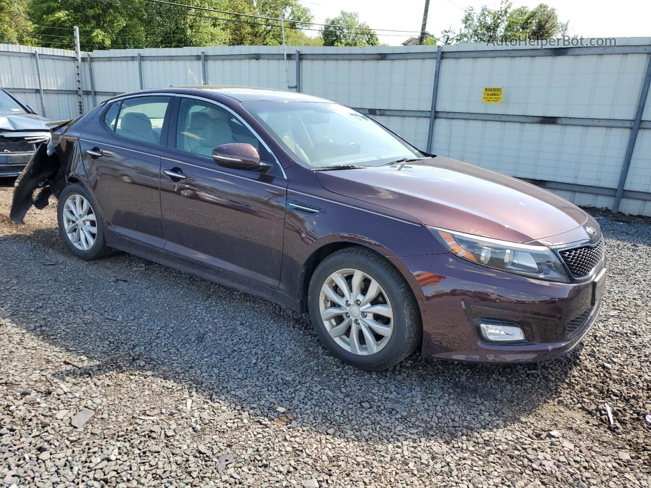 2015 Kia Optima Ex Burgundy vin: 5XXGN4A77FG422308