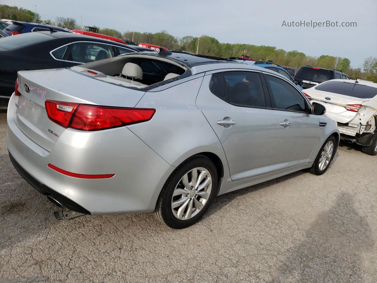 2015 Kia Optima Ex Silver vin: 5XXGN4A77FG438556