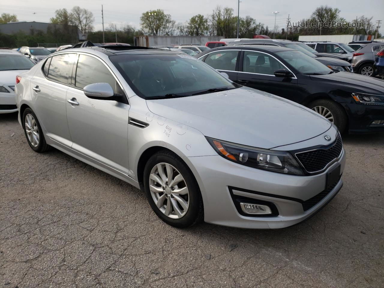 2015 Kia Optima Ex Silver vin: 5XXGN4A77FG438556