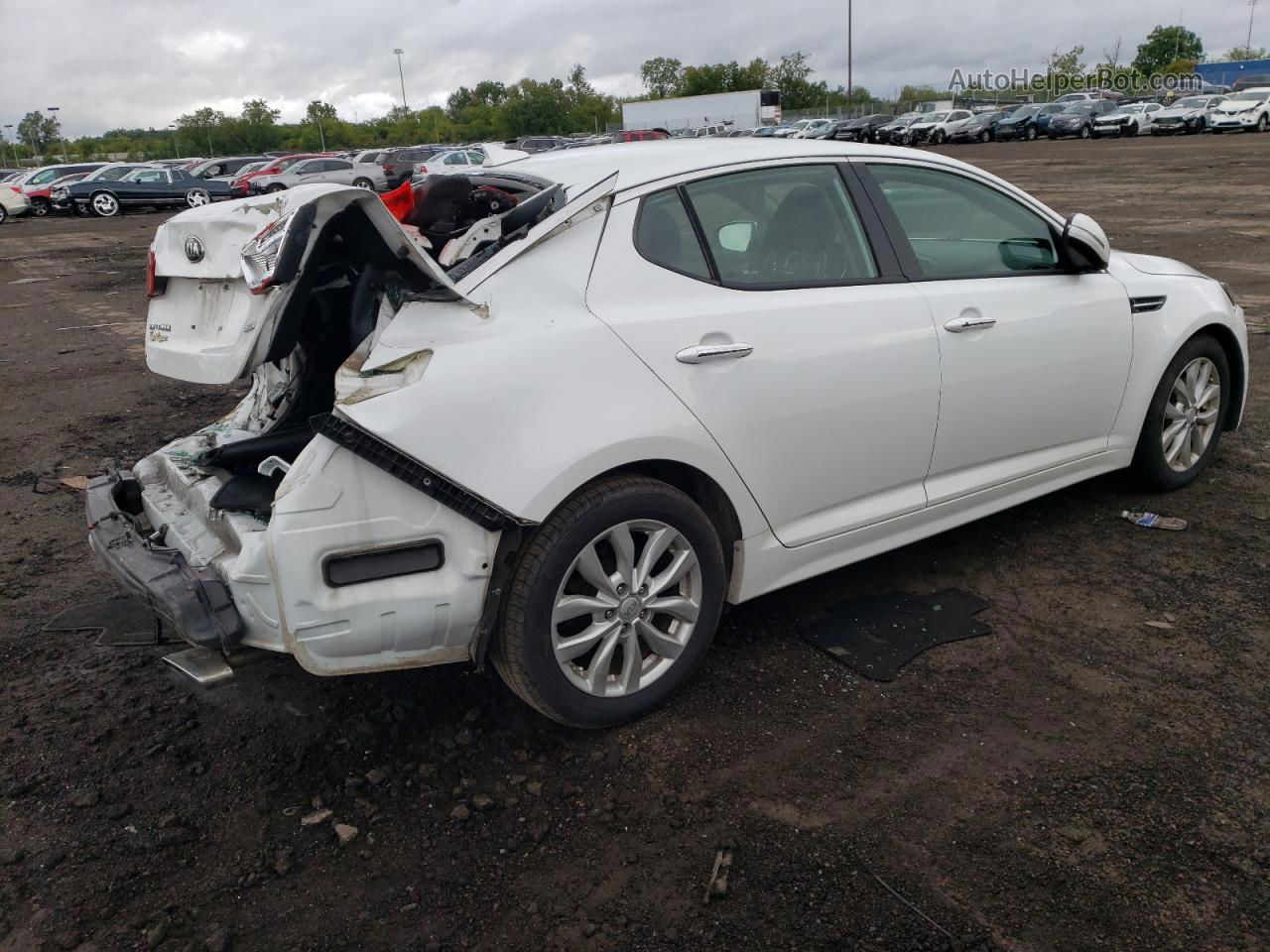 2015 Kia Optima Ex White vin: 5XXGN4A77FG493069