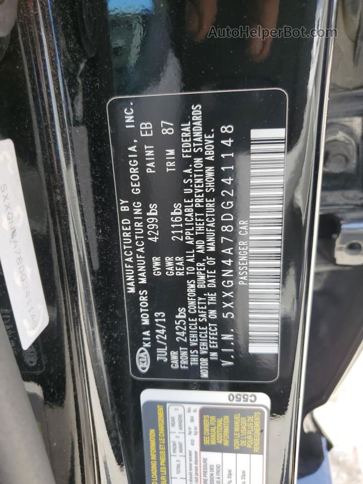 2013 Kia Optima Ex Black vin: 5XXGN4A78DG241148