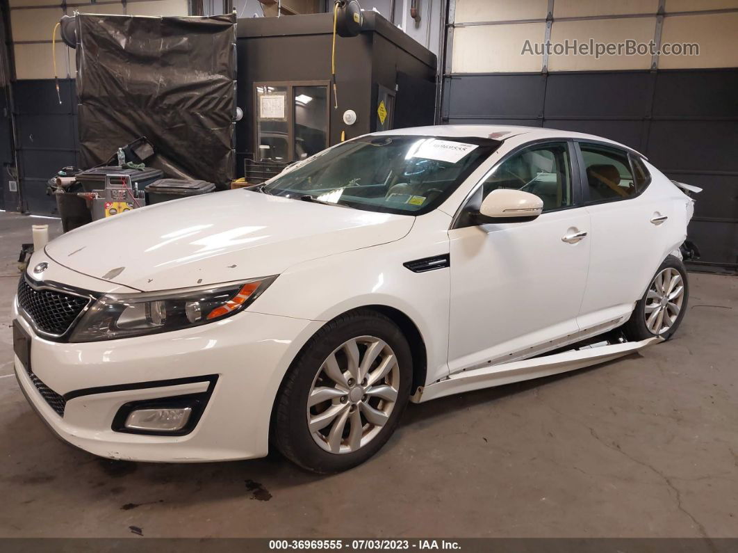 2014 Kia Optima Ex White vin: 5XXGN4A78EG262146