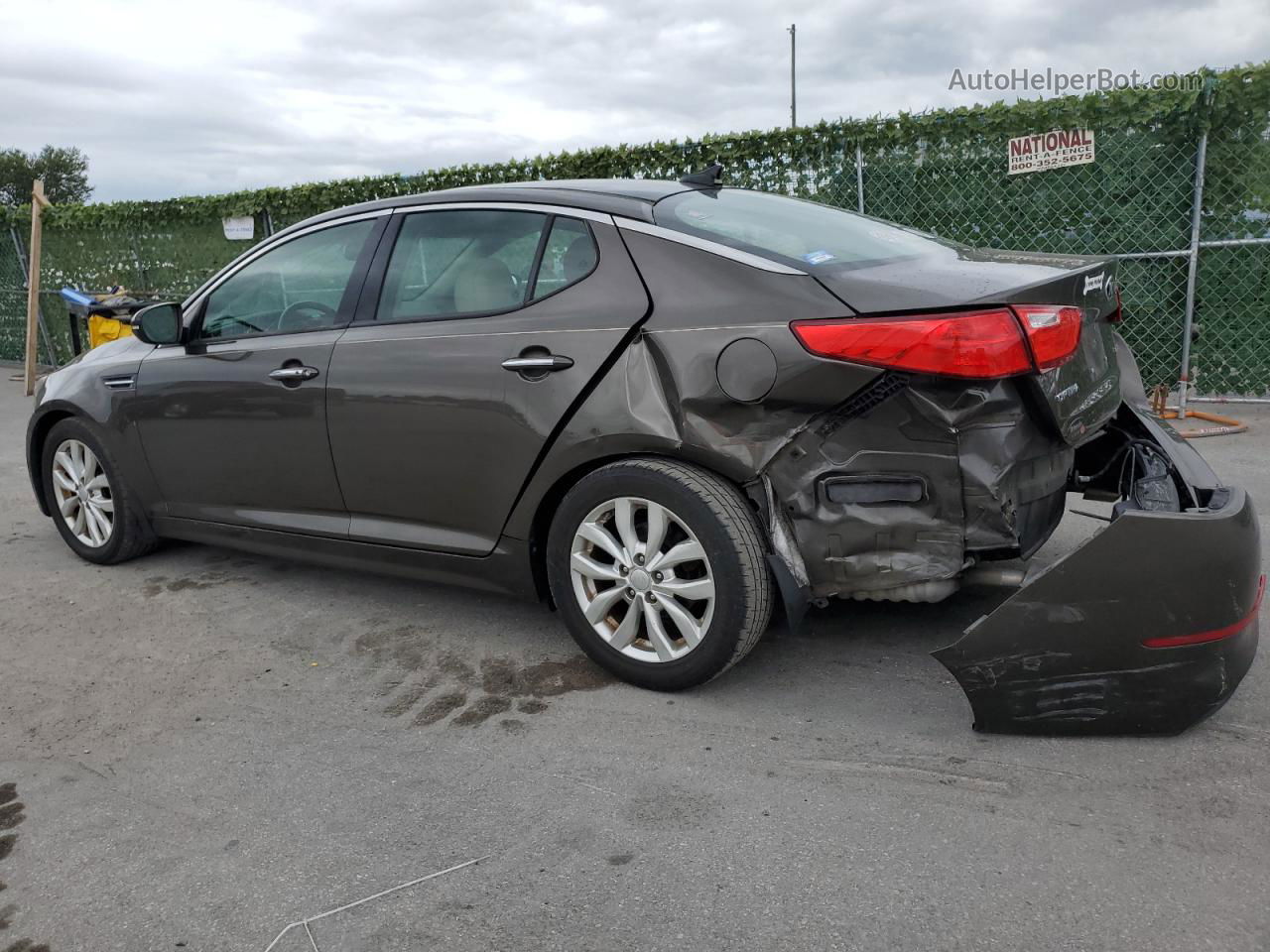 2014 Kia Optima Ex Gray vin: 5XXGN4A78EG276936