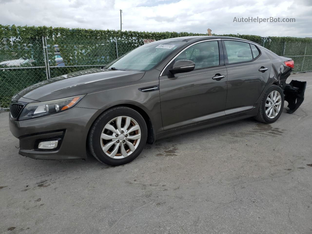 2014 Kia Optima Ex Gray vin: 5XXGN4A78EG276936