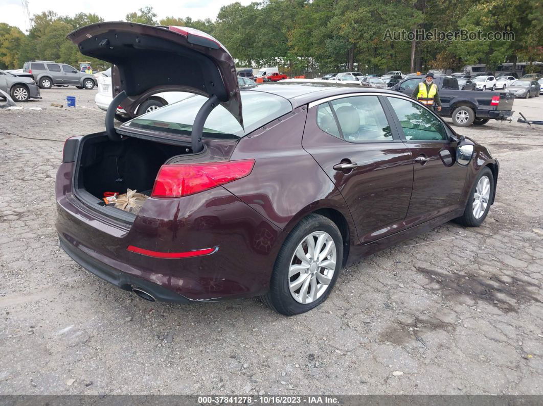 2014 Kia Optima Ex Burgundy vin: 5XXGN4A78EG281683