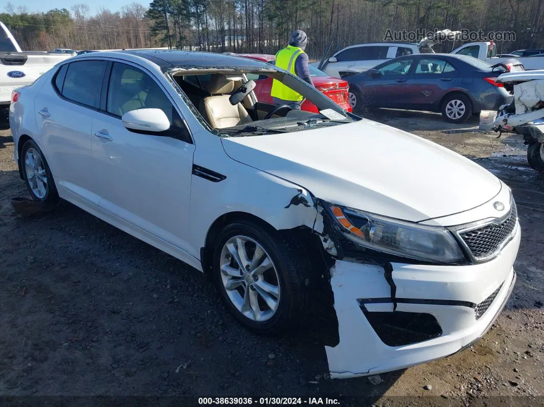 2014 Kia Optima Ex White vin: 5XXGN4A78EG288052